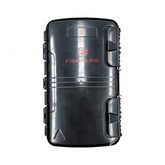 Caja de Distribución de Fibra Óptica para 24 Empalmes con 16 acopladores SC/APC simplex Exterior IP65 Color Negro